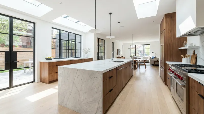 Calm remodeled interior with refined finishes